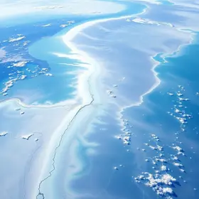 NASA compartilha imagem dos Lençóis Maranhenses do espaço Lençóis Maranhenses