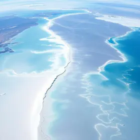 ‘Deserto feito de água’, diz Nasa sobre imagem dos Lençóis Maranhenses vista do espaço Lençóis Maranhenses