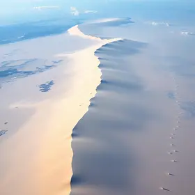 Lençóis Maranhenses vistos do espaço